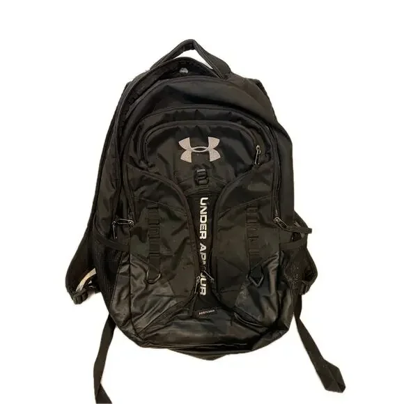 Under Armour Black Silver Tamanho Backpack - Picture 1 of 5
